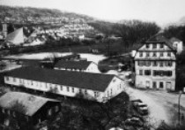 Wurth - Original place of foundation: Schlossmühle and adjacent buildings in Künzelsau, Southern Germany in 1945