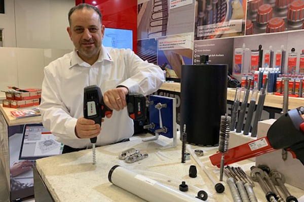 CEO Serge Oppedisano in action, showcasing Wurth products