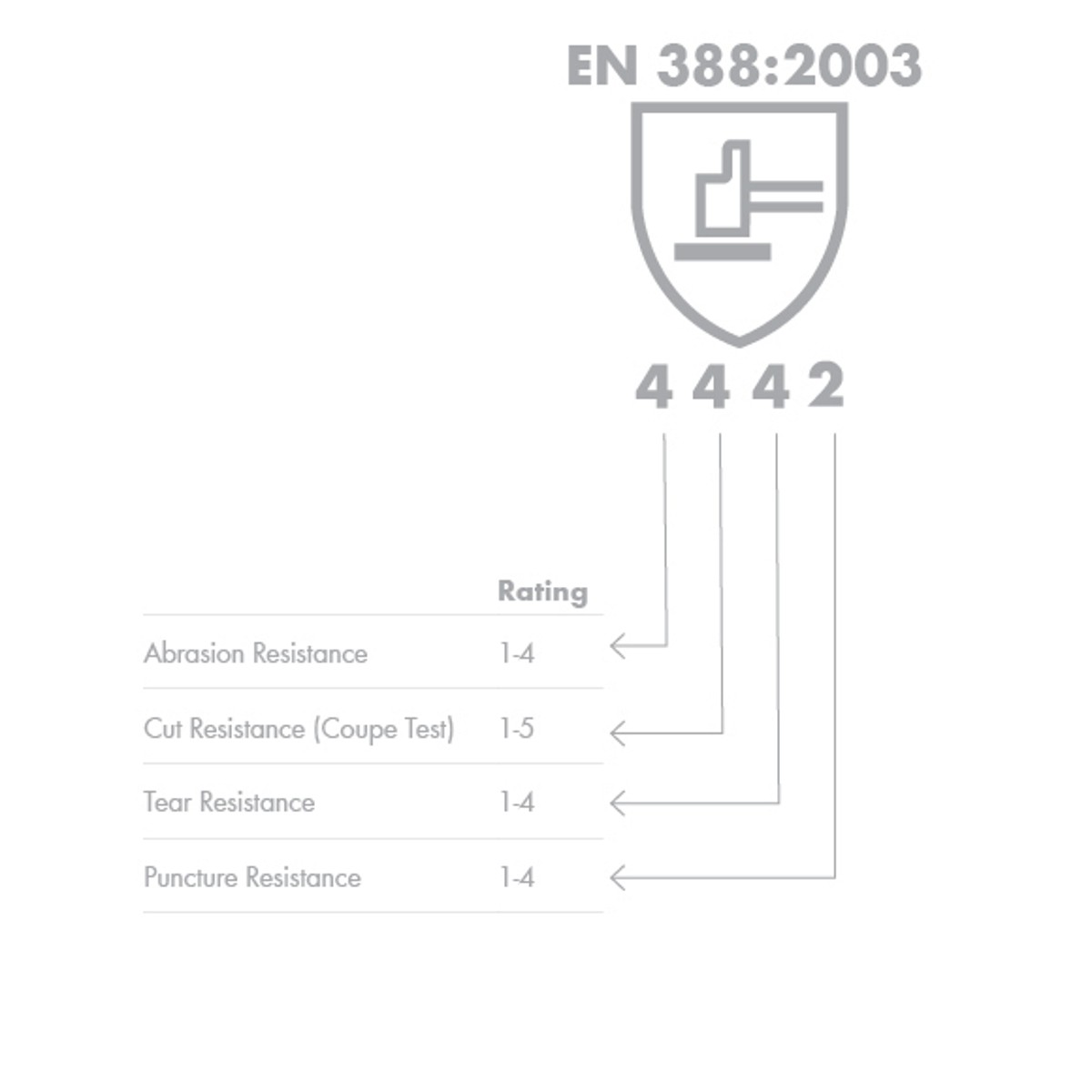 Old Standard of Cut Protection Ratings